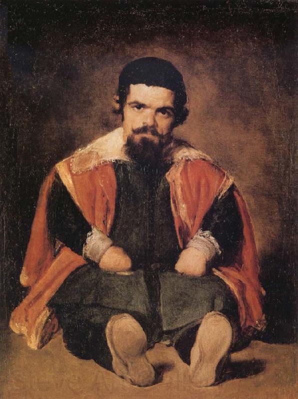 Diego Velazquez A Dwarf Sitting on the Floor Norge oil painting art